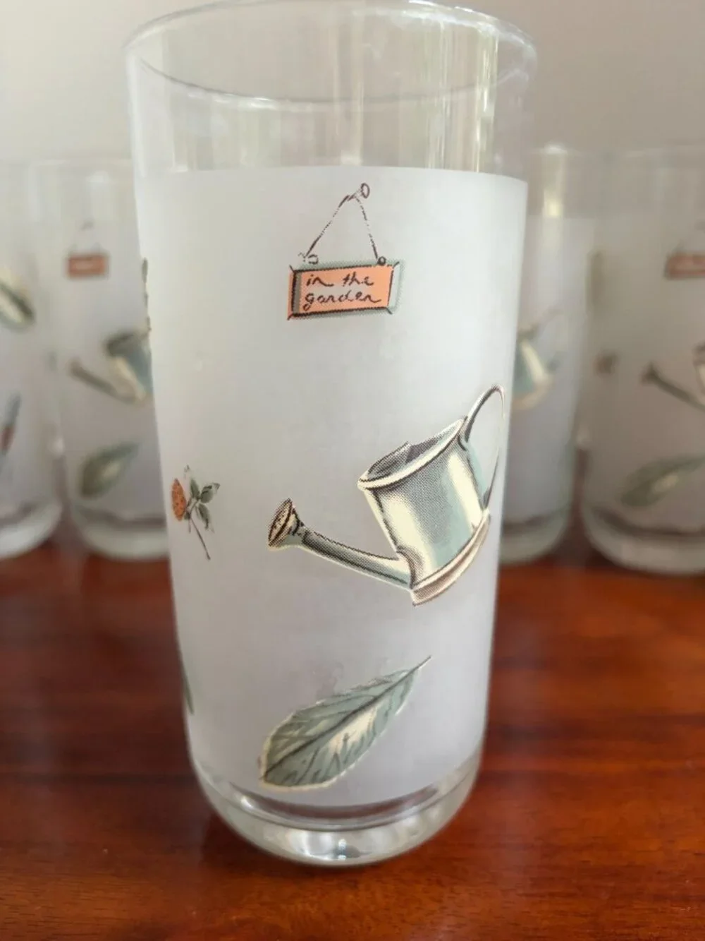Pfaltzgraff Naturewood Frosted, 16 Ounce Drinking Glasses (Qty. 6)